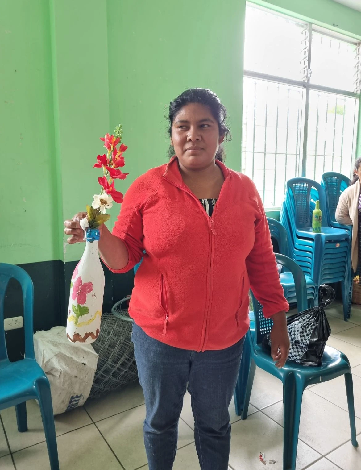 Taller de arte en botellas. 