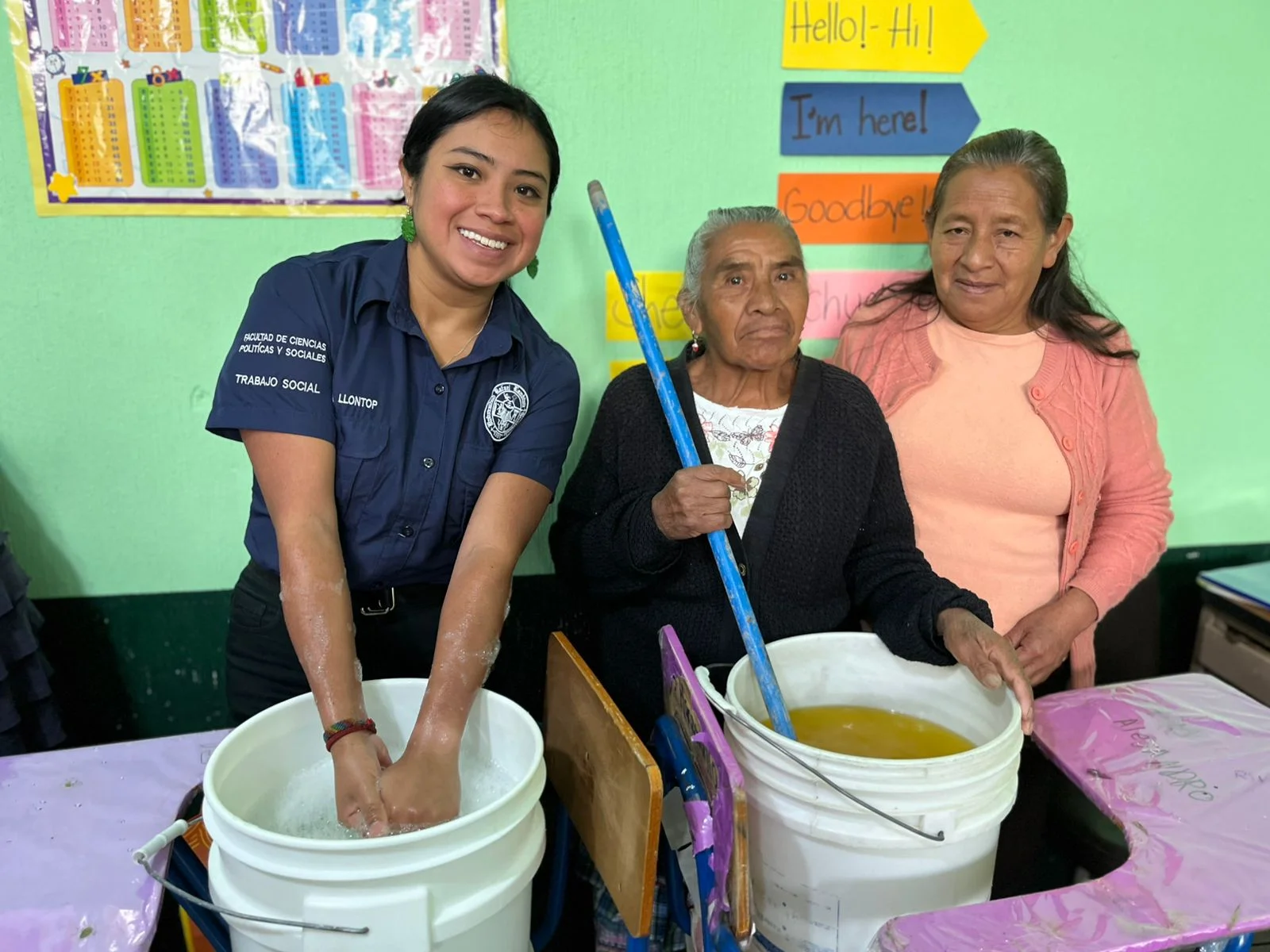 Taller de desinfectante. 