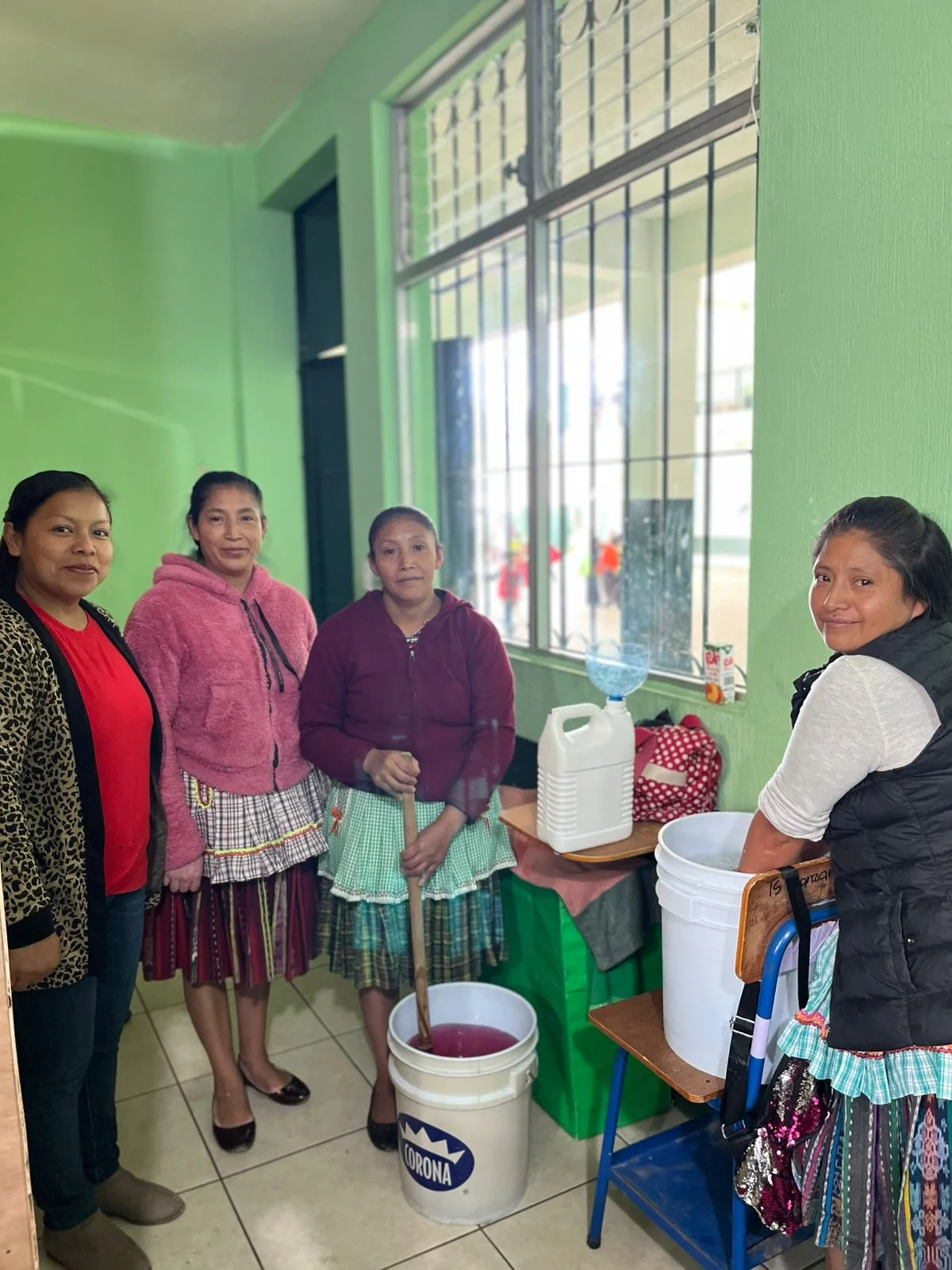 Taller de desinfectante. 