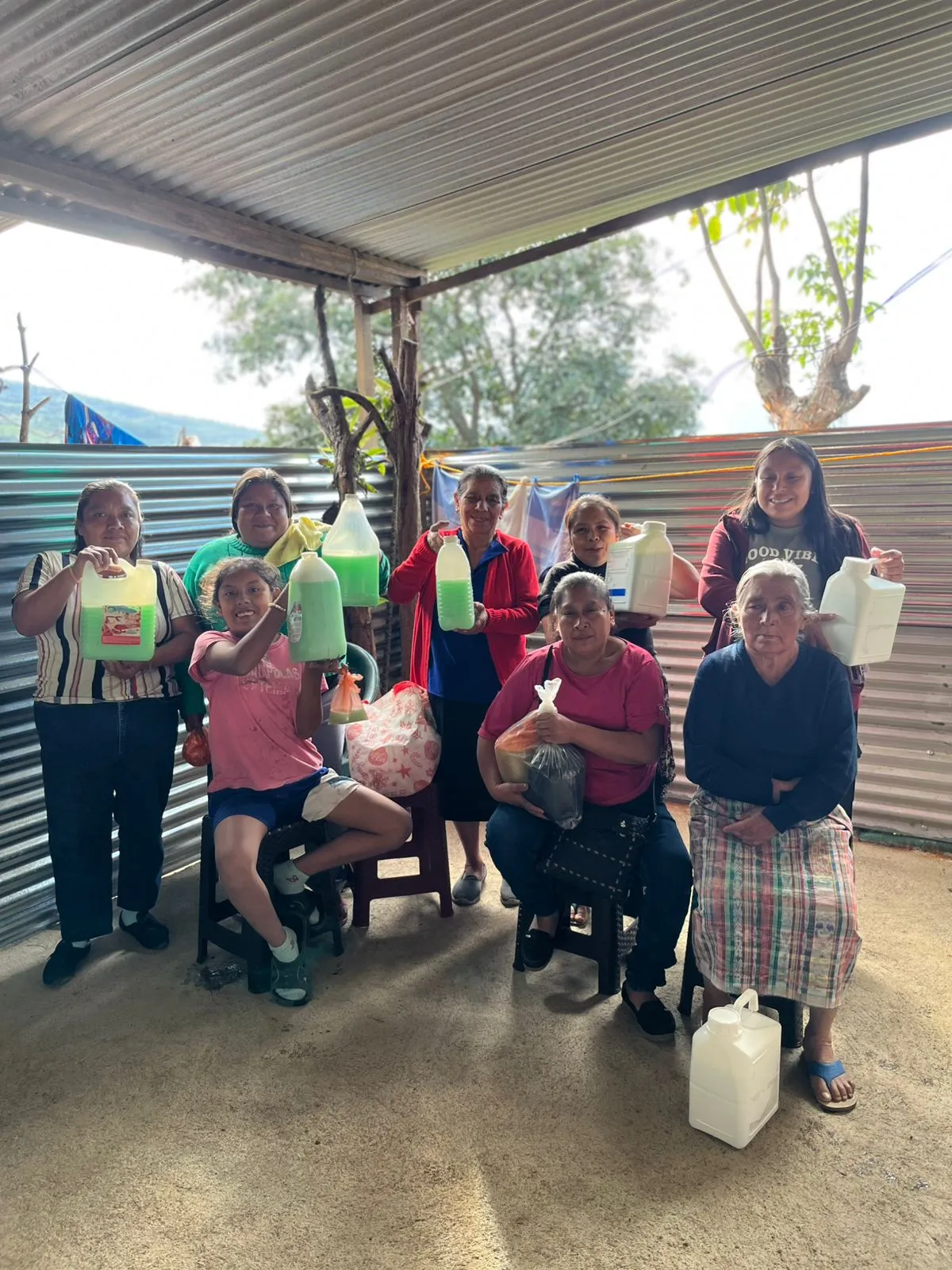 Taller de jabón líquido para ropa. 