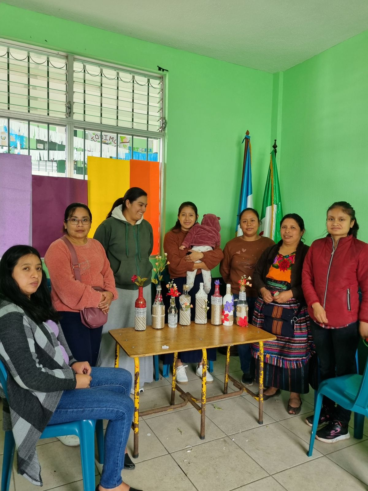 Taller de arte en botellas. 